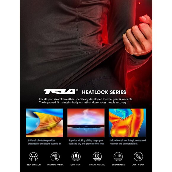 X-Large Thermal Long Sleeve Compression Top - Ultimate Warmth & Flexibility - Picture 3 of 9